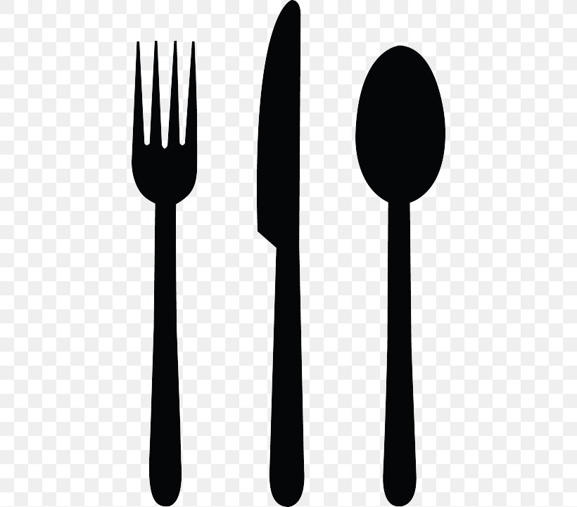 Knife Clip Art Fork Spoon Cutlery, PNG, 446x721px, Knife, Black And White, Cutlery, Fork, Kitchen Download Free