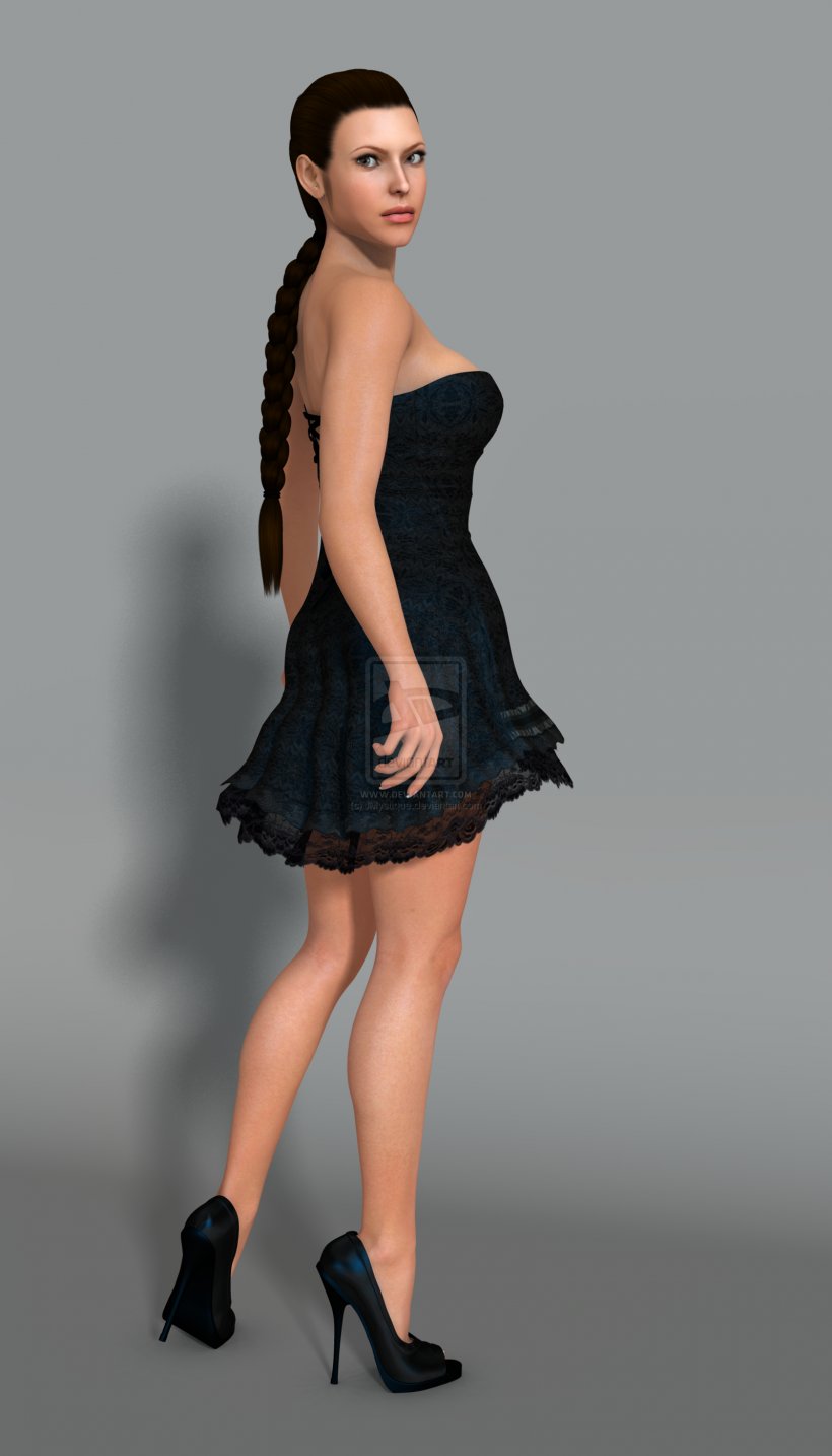 Lara Croft: Tomb Raider Angelina Jolie Poser Dress High-heeled Footwear, PNG, 1600x2800px, Watercolor, Cartoon, Flower, Frame, Heart Download Free