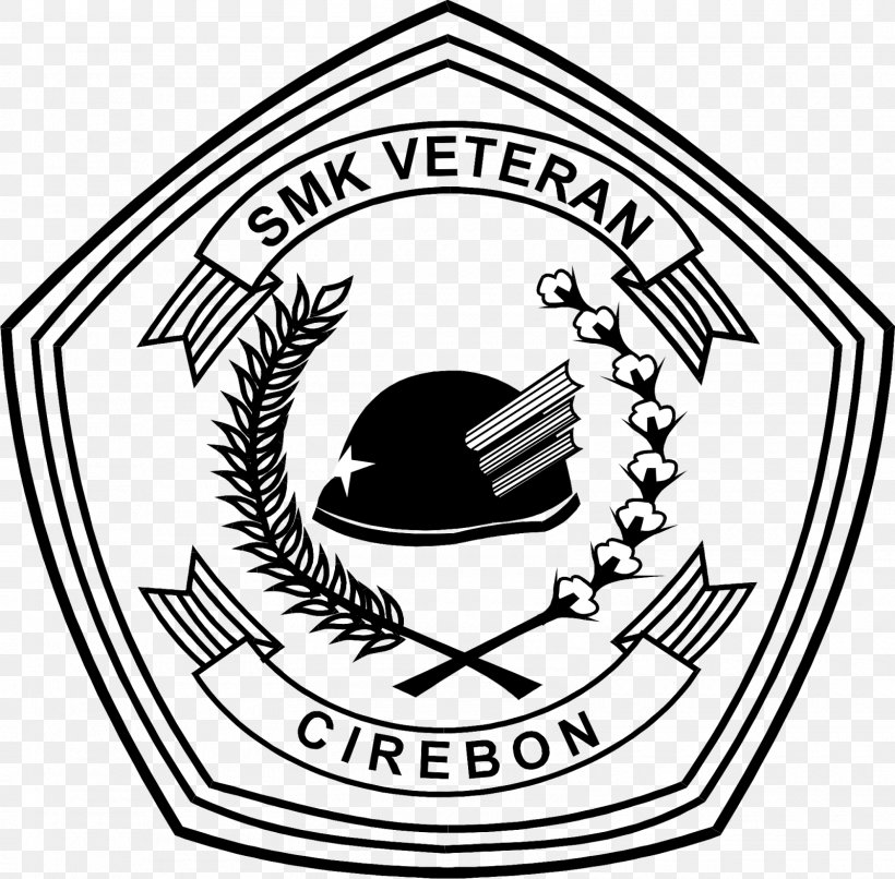 Logo Veteran SMK Cirebon SMK Negeri 2 Kota Cirebon Clip Art SMK Veteran, PNG, 1600x1574px, Logo, Area, Artwork, Ball, Black And White Download Free