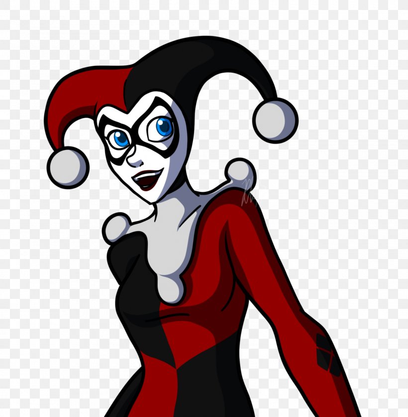 Harley Quinn Joker Supervillain Character DC Comics, PNG, 1600x1635px, Watercolor, Cartoon, Flower, Frame, Heart Download Free