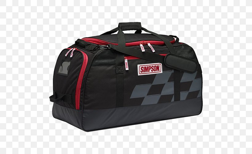 Simpson Performance Products Bag Helmet Speedway LLC Racing, PNG, 500x500px, Simpson Performance Products, Automotive Exterior, Bag, Baseball Equipment, Black Download Free