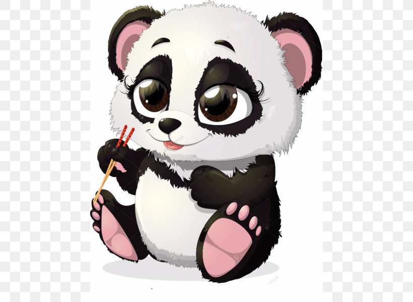 Giant Panda Cartoon Drawing Clip Art, PNG, 600x600px, Giant Panda, Bear, Canvas, Carnivoran, Cartoon Download Free