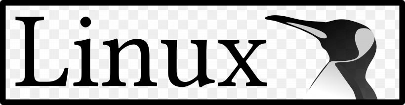 Linux Libertine Tux Logo Font, PNG, 4567x1195px, Linux, Black And White, Brand, Calligraphy, Communication Download Free