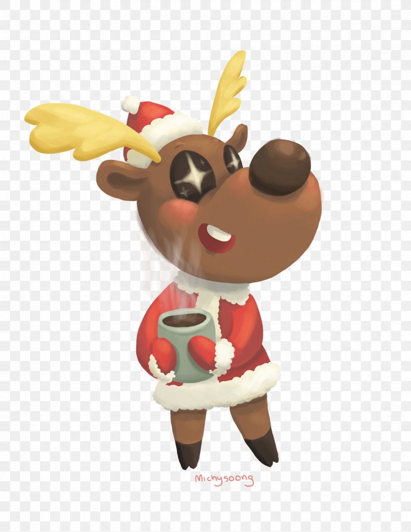 Reindeer Christmas Ornament Cartoon Mascot Stuffed Animals & Cuddly Toys, PNG, 1236x1600px, Reindeer, Cartoon, Christmas, Christmas Decoration, Christmas Ornament Download Free