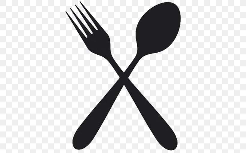 Wooden Spoon Fork Knife Clip Art, PNG, 512x512px, Spoon, Black And White, Cutlery, Fork, Kitchen Download Free