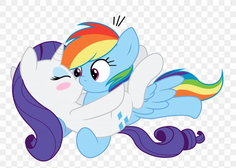 Pony Rainbow Dash Rarity Spike Applejack, PNG, 8400x6000px, Watercolor, Cartoon, Flower, Frame, Heart Download Free