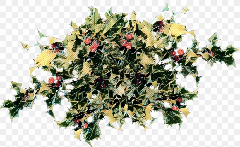 Christmas Tree Art, PNG, 1664x1020px, Pop Art, American Holly, Artificial Flower, Branch, Christmas Decoration Download Free