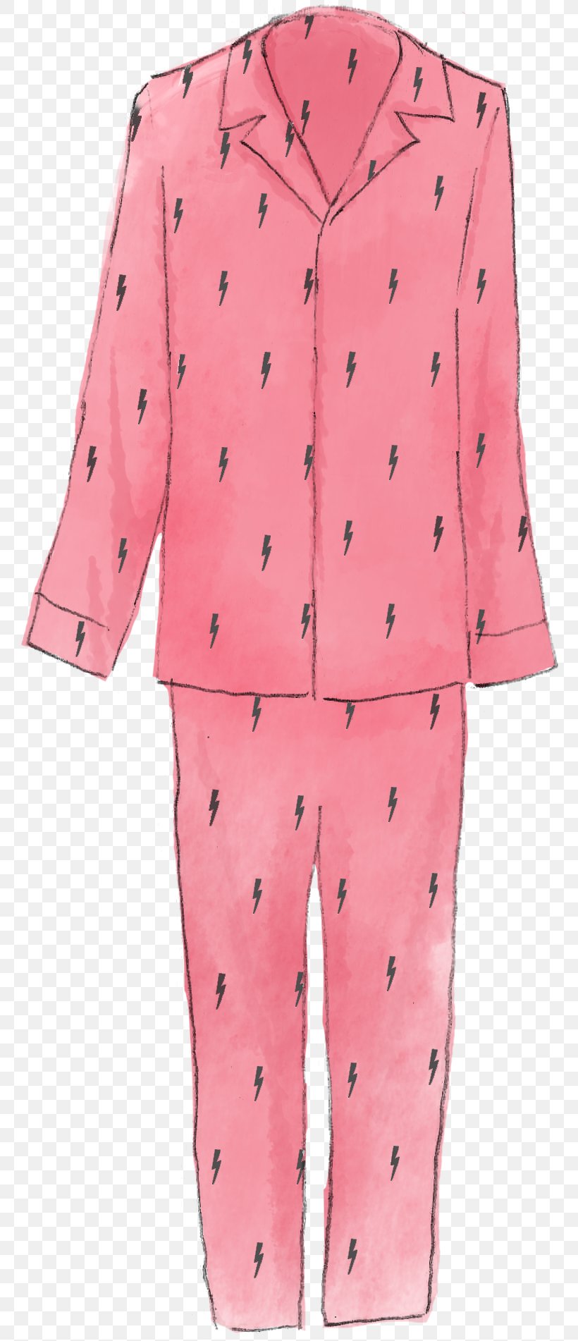 Pajamas Button Outerwear Pink M Sleeve, PNG, 766x1902px, Pajamas, Barnes Noble, Button, Clothing, Nightwear Download Free