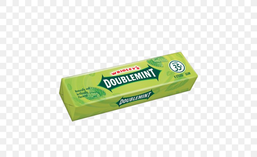 Chewing Gum Wrigley's Doublemint Gum Wrigley Company, PNG, 500x500px, Chewing Gum, Chicle, Doublemint, Extra, Flavor Download Free