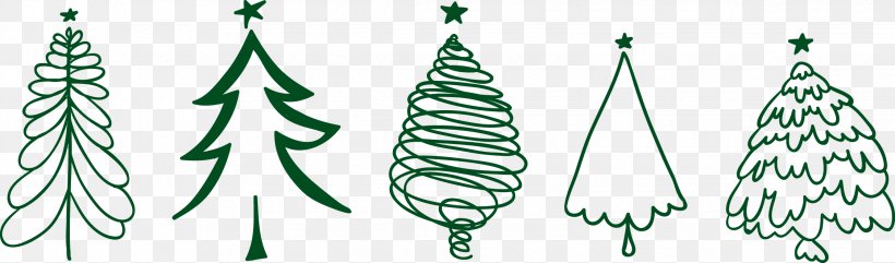 Christmas Tree Drawing Doodle, PNG, 2244x661px, Christmas Tree, Branch, Christmas, Christmas Card, Christmas Decoration Download Free