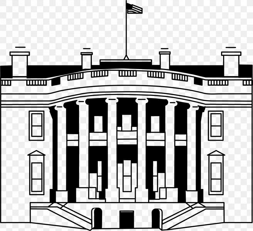 White House Coloring Book President Of The United States Presidents' Day Drawing, PNG, 2369x2165px, White House, Architecture, Bill Clinton, Black And White, Brand Download Free