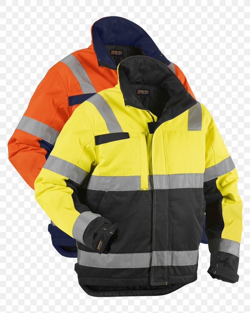 Workwear Blaklader 4862 Winter Jacket Blakläder Size 3 High Vis Jacket Blaklader, PNG, 1600x2000px, Workwear, Clothing, Highvisibility Clothing, Hood, Hoodie Download Free