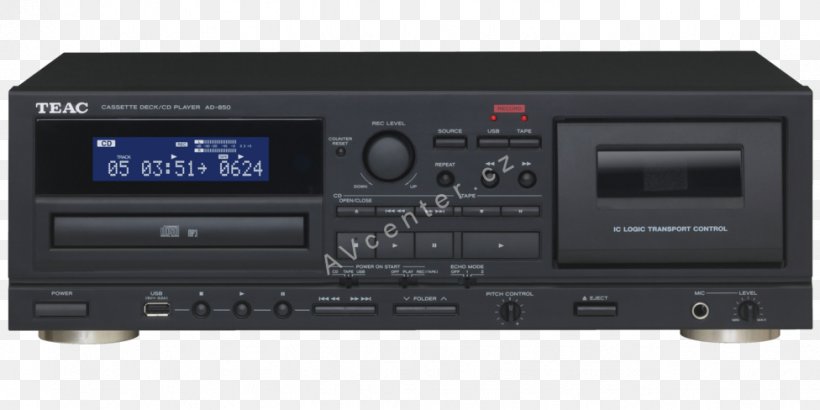 Cassette Deck Microphone Compact Cassette TEAC Corporation CD Player, PNG, 976x488px, Cassette Deck, Amplifier, Audio, Audio Equipment, Audio Receiver Download Free
