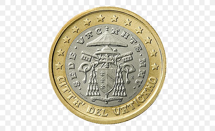 Vatican City Vatican Euro Coins 1 Euro Coin, PNG, 500x500px, 1 Cent Euro Coin, 1 Euro Coin, 2 Euro Coin, 2 Euro Commemorative Coins, 50 Cent Euro Coin Download Free