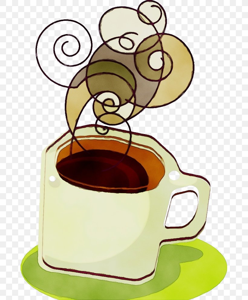 Watercolor Drawing, PNG, 683x994px, Watercolor, Cartoon, Coffee, Coffee Cup, Cup Download Free