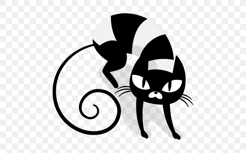 Whiskers Cat Silhouette Drawing Clip Art, PNG, 512x512px, Whiskers, Animaatio, Animal, Black, Black And White Download Free