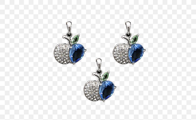 Apple Adobe Illustrator, PNG, 500x503px, Apple, Blue, Body Jewelry, Crystal, Earring Download Free