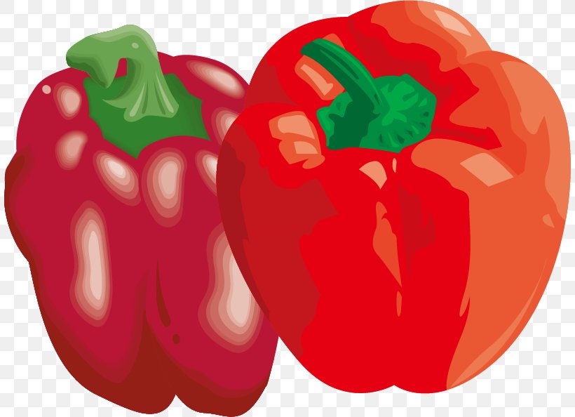 Bell Pepper Chili Pepper Vegetable, PNG, 808x594px, Watercolor, Cartoon, Flower, Frame, Heart Download Free