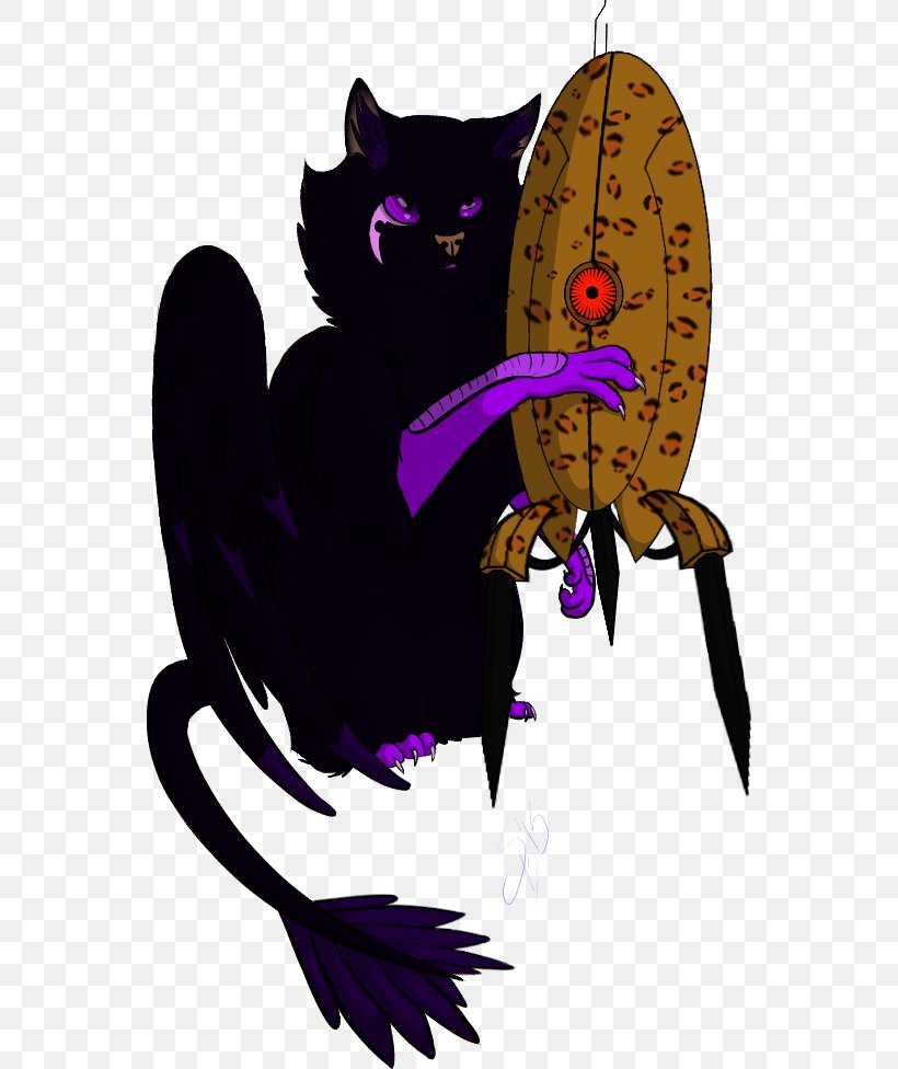 Cat Illustration Clip Art Purple Legendary Creature, PNG, 555x976px, Cat, Art, Bat, Carnivoran, Cat Like Mammal Download Free