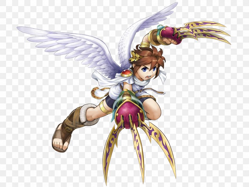 Kid Icarus: Uprising Pit Video Game Weapon, PNG, 4000x3000px, Watercolor, Cartoon, Flower, Frame, Heart Download Free
