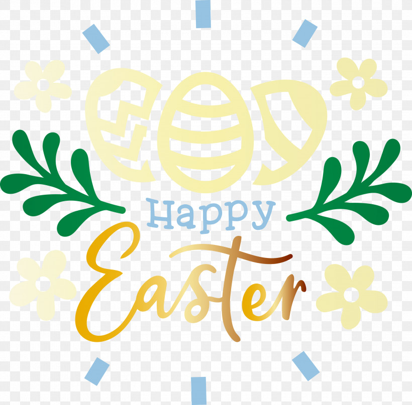 Happy Easter, PNG, 3000x2954px, Happy Easter, Calligraphy, Text Download Free