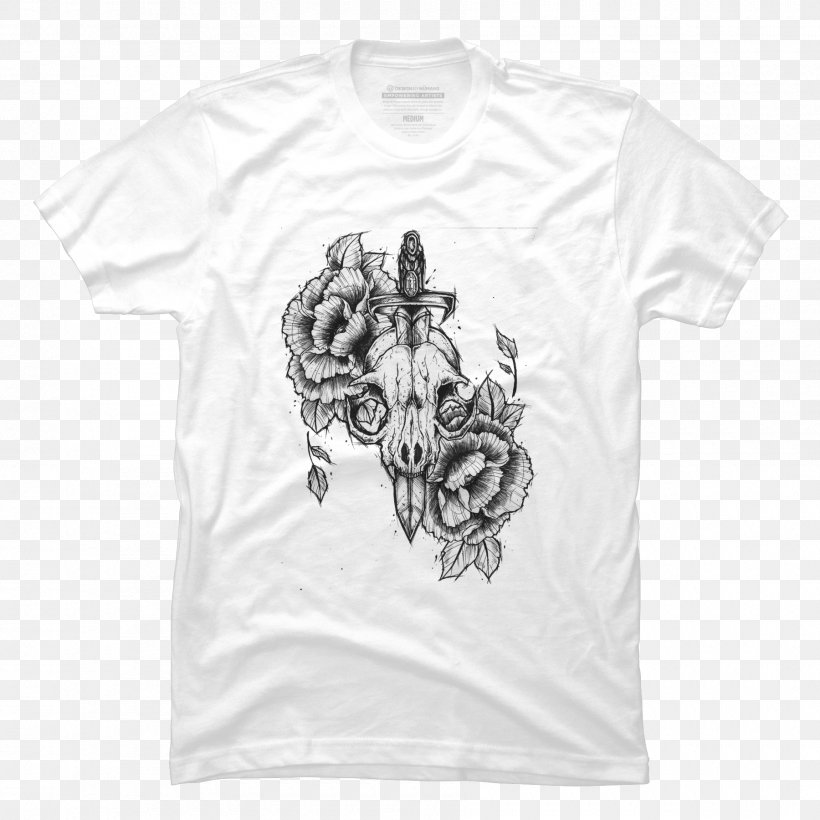 T-shirt Drawing Visual Arts Sleeve Bluza, PNG, 1800x1800px, Watercolor, Cartoon, Flower, Frame, Heart Download Free