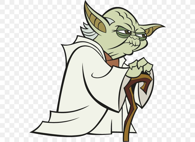 Yoda Star Wars: The Clone Wars Mace Windu Anakin Skywalker, PNG, 574x600px, Yoda, Anakin Skywalker, Artwork, Carnivoran, Cartoon Download Free