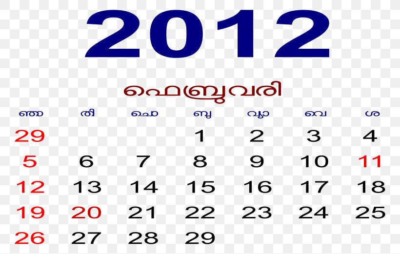 Malayalam Calendar Malayalam Calendar Clip Art, PNG, 800x521px, 2017, 2019, Calendar, Area, Blue Download Free