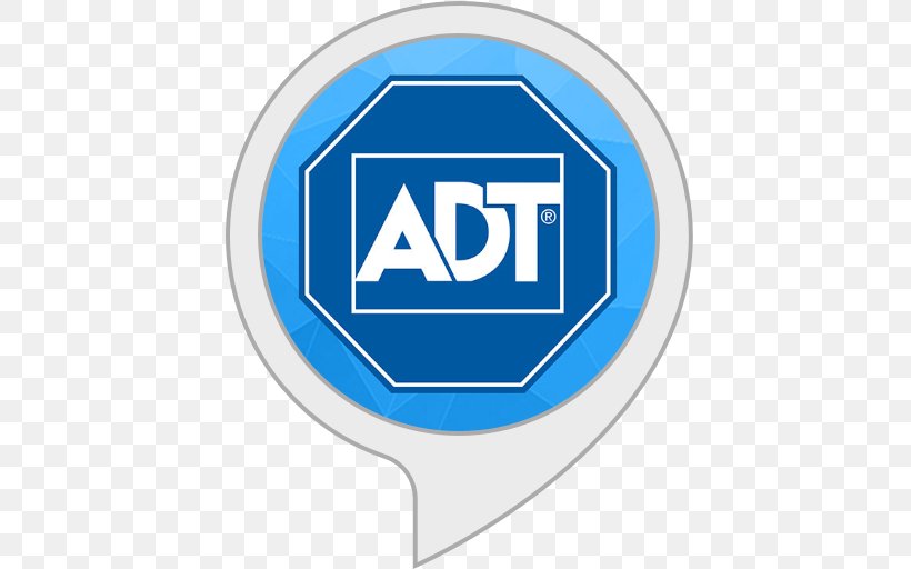ADT Security Services Security Alarms & Systems Home Security Security Company, PNG, 512x512px, Adt Security Services, Alarm Device, Area, Blue, Brand Download Free