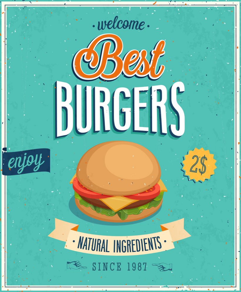 Hamburger Fast Food Poster Illustration, PNG, 825x1000px, Hamburger, Cheeseburger, Cuisine, Fast Food, Fast Food Restaurant Download Free