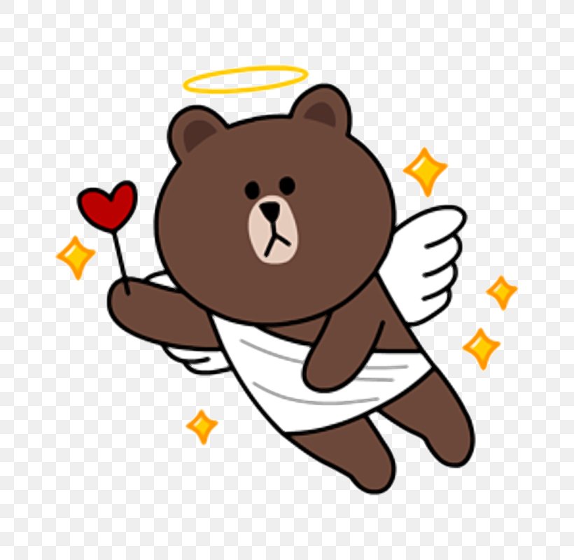 Image Macro LINE Sticker Bear Tencent QQ, PNG, 800x800px, Watercolor, Cartoon, Flower, Frame, Heart Download Free