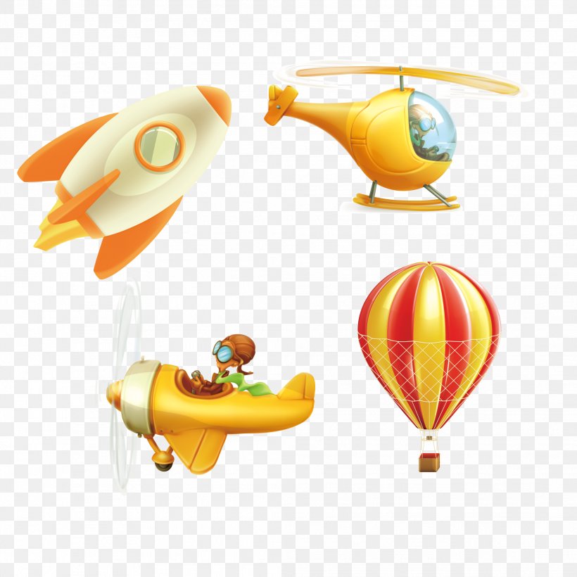 Airplane Helicopter, PNG, 2083x2083px, Airplane, Balloon, Cartoon, Drawing, Helicopter Download Free