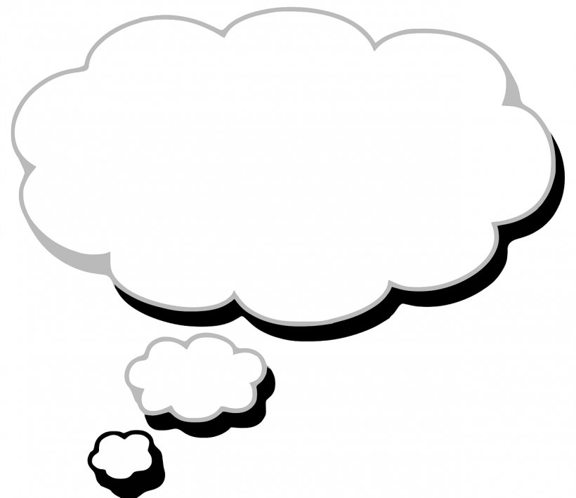 Cloud Thought Speech Balloon Clip Art, PNG, 1280x1108px, Cloud, Area, Black, Black And White, Bubble Download Free