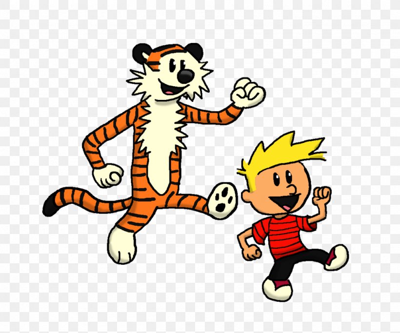Tiger Cat Cartoon Calvin And Hobbes Comic Strip, PNG, 1024x853px, Tiger, Animal, Art, Big Cat, Big Cats Download Free
