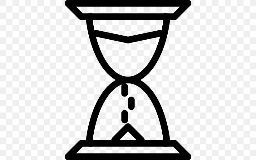 Hourglass Watch, PNG, 512x512px, Hourglass, Area, Black And White, Clock, Countdown Download Free
