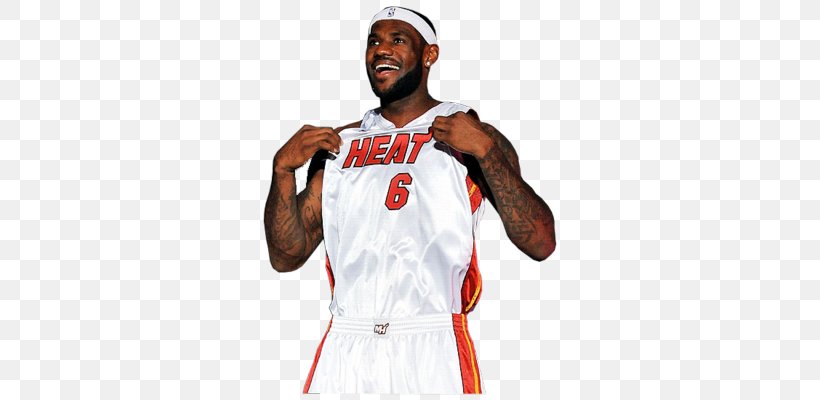 LeBron James Miami Heat Jersey South Beach ユニフォーム, PNG, 400x400px, Lebron James, Clothing, Headgear, Jersey, Joint Download Free