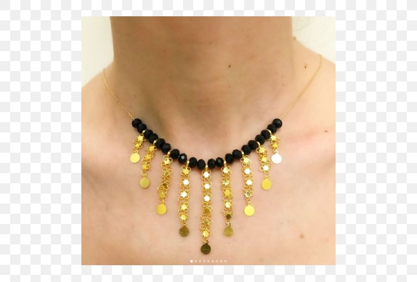 Necklace Gold Bead Amber Onyx, PNG, 500x554px, Necklace, Amber, Bead, Chain, Fashion Accessory Download Free
