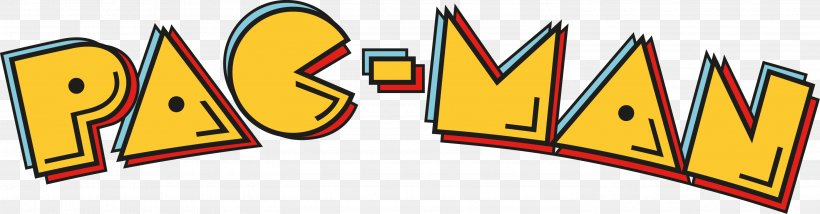 Pac-Man Plus Ms. Pac-Man Arcade Game Logo, PNG, 2950x771px, Pacman, Arcade Game, Area, Bandai Namco Entertainment, Brand Download Free