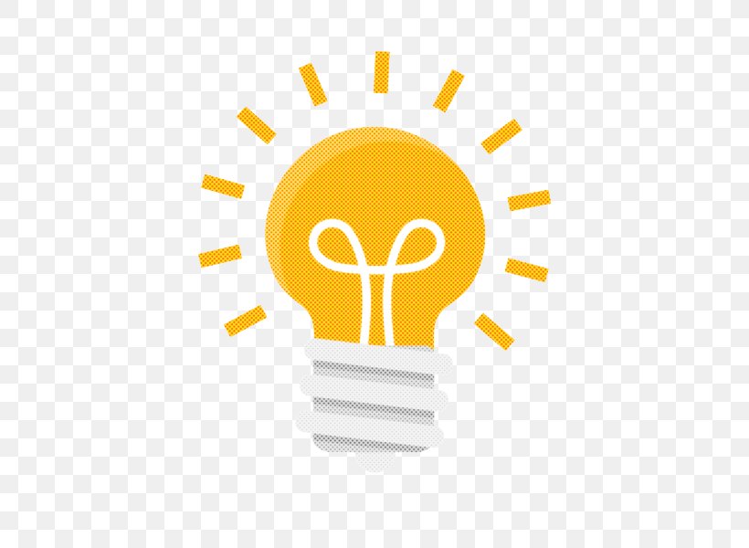 Light Bulb, PNG, 600x600px, Yellow, Compact Fluorescent Lamp, Light Bulb, Logo Download Free