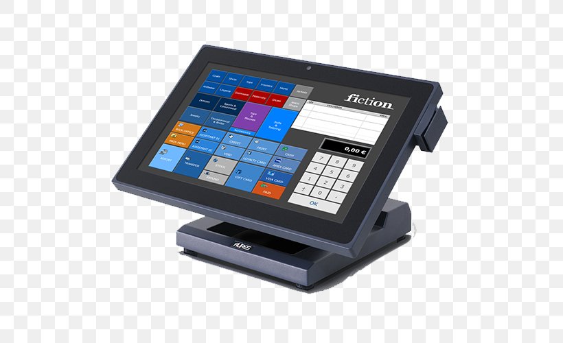 Point Of Sale Cash Register Touchscreen Kassensystem Retail, PNG, 500x500px, Point Of Sale, Back Office, Card Reader, Cash Register, Computer Monitor Accessory Download Free