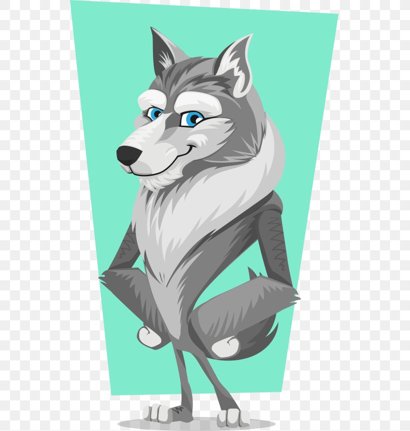 Gray Wolf Cartoon Clip Art, PNG, 691x861px, Gray Wolf, Animation, Art, Carnivoran, Cartoon Download Free