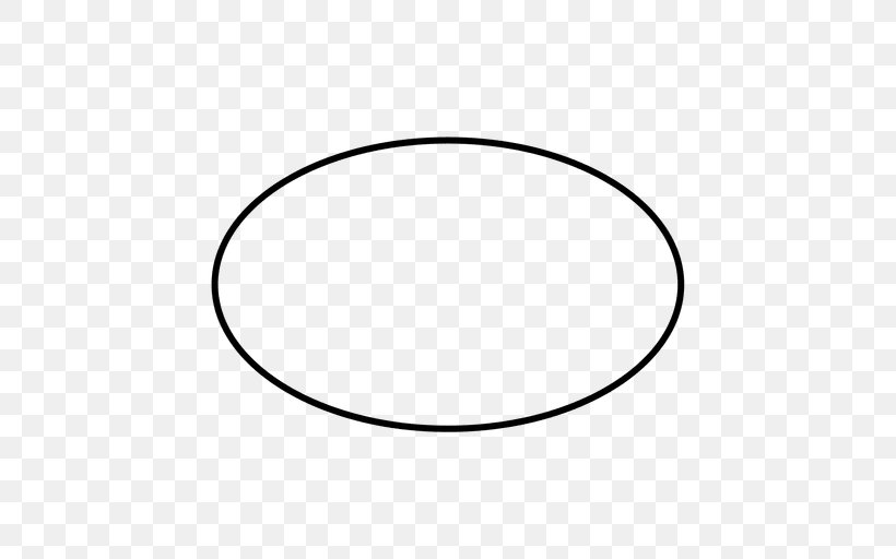 Circle Oval Point White Angle, PNG, 512x512px, Oval, Area, Black, Black And White, Black M Download Free