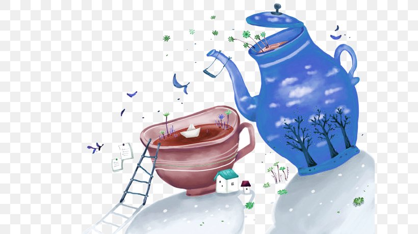 Teapot Teacup Cartoon Illustration, PNG, 650x459px, Tea, Animation, Brand, Cartoon, Cup Download Free