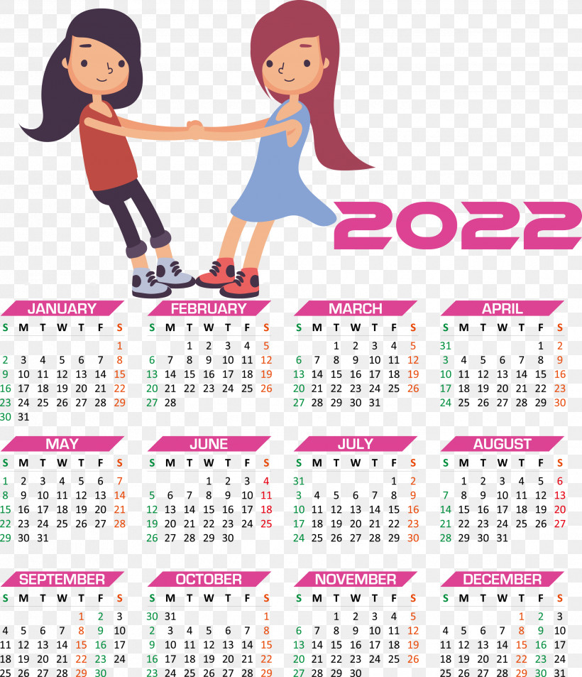 2022 Calendar Year 2022 Calendar Yearly 2022 Calendar, PNG, 2579x3000px, Flat Design, Cartoon, Tempo, Time, Vector Download Free