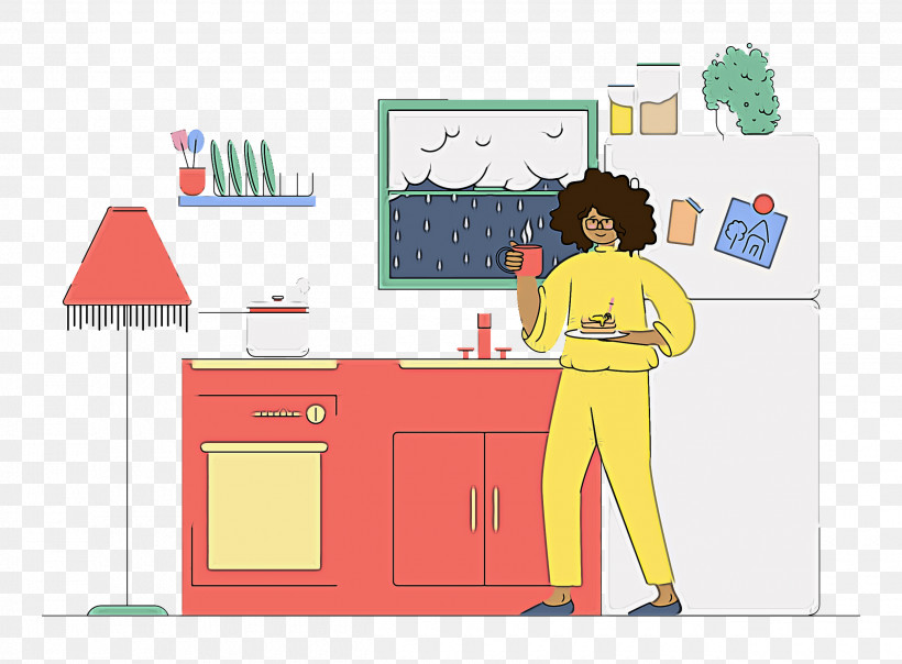 Kitchen Kitchen Background, PNG, 2500x1842px, Kitchen, Behavior, Cartoon, Diagram, Human Download Free