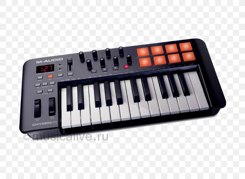 M-Audio Oxygen 25 MK IV MIDI Keyboard MIDI Controllers M-Audio Oxygen 49 MK IV, PNG, 800x600px, Watercolor, Cartoon, Flower, Frame, Heart Download Free