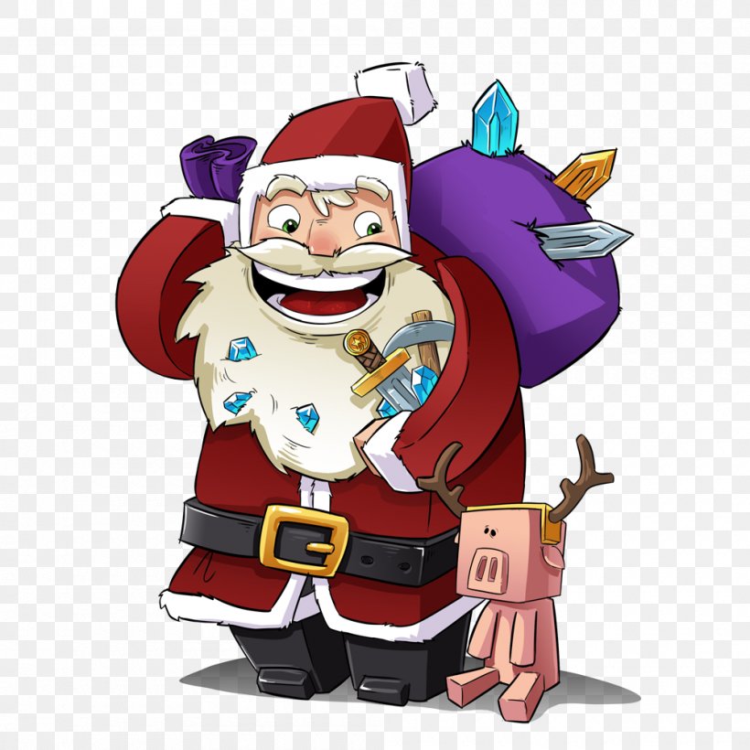 Minecraft: Pocket Edition Video Games Minecraft Mods Santa Claus, PNG, 1000x1000px, Minecraft, Animated Cartoon, Animation, Art, Cartoon Download Free