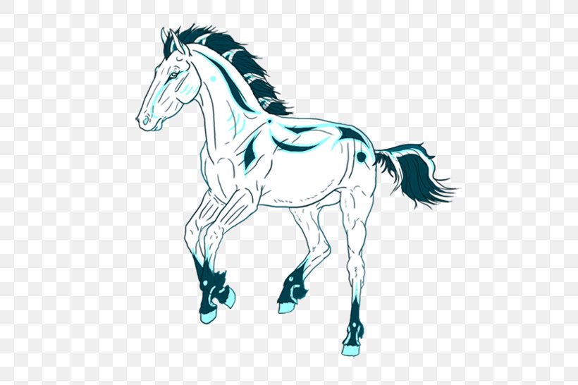 Mustang Halter Stallion Colt Illustration, PNG, 525x546px, Mustang, Animal Figure, Art, Artwork, Black And White Download Free