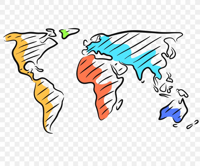 World Map, PNG, 2848x2360px, World Map, Area, Artwork, Cartoon, Comics Download Free