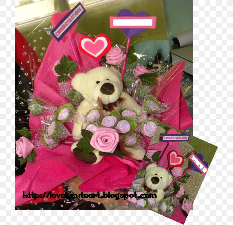 Floral Design Stuffed Animals & Cuddly Toys Cut Flowers Flower Bouquet, PNG, 716x792px, Watercolor, Cartoon, Flower, Frame, Heart Download Free